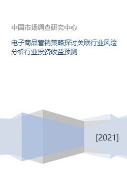 電子產(chǎn)品營銷策略探討 關(guān)聯(lián)行業(yè)風(fēng)險與投資收益預(yù)測